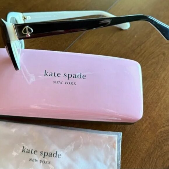 Kate Spade Black Sunglasses with Pink Case - Picture 3 of 4
